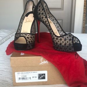 Christian Louboutin Very Lace 120 Dentelle Lame